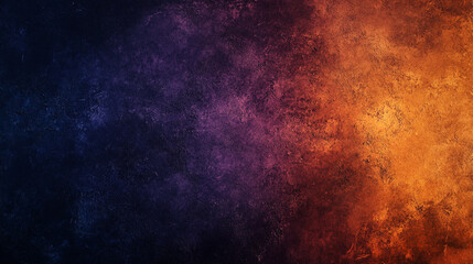 Fototapeta premium Dark blue to orange textured background gradient color abstract art