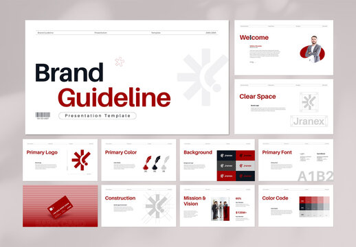 Minimal Brand Guideline Presentation Layout
