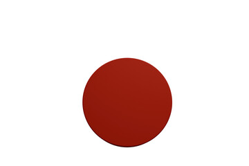 red, icon, circle, 3D, PNG