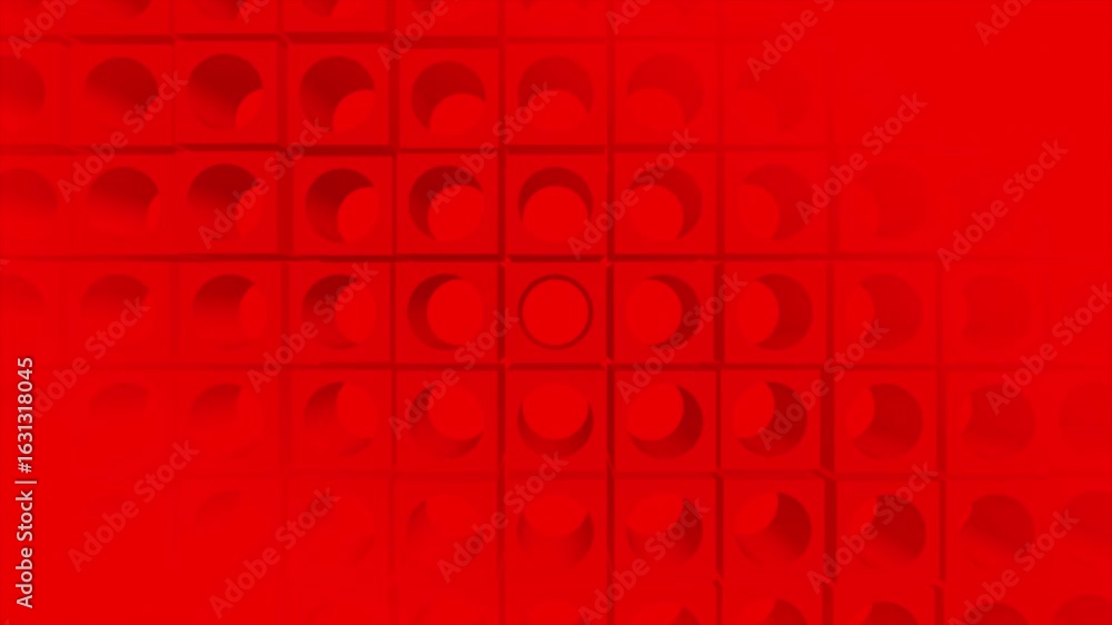 Fototapete red color simple and classy multiple wiggling blocks gradient design geometrical background for busi