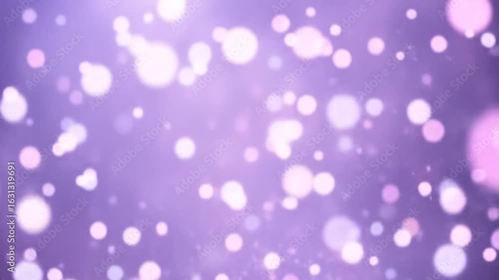 Poster elegant purple bokeh background with soft light and glittering particles