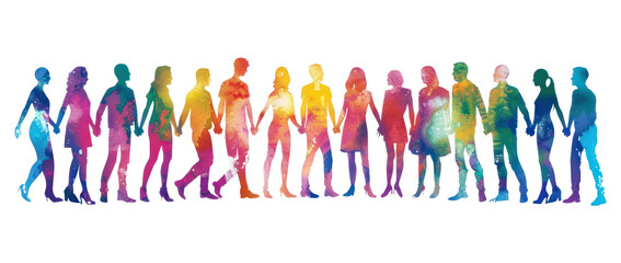 PNG Inclusivity people white background togetherness.