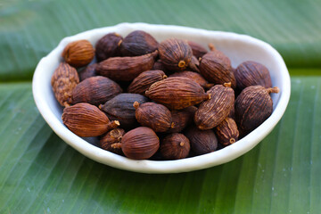 Dried Black Cardamom or Greater Cardamom