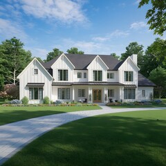 Fototapeta premium house in the park