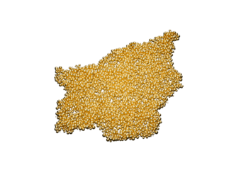San Marino Map Made Of High Quality Premium Golden Shiny Metallic Beads Or Balls 3D Illustration