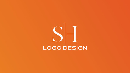 SH Logo Design | Elegant & Sleek SH Letter Monogram for Business or Personal Branding

