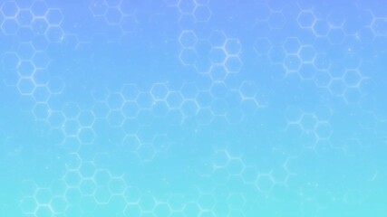 Light blue gradient glowing hexagonal comb pattern, futuristic presentations, science themes, medical infographics, clean modern tech visuals, minimal abstract transitions, deep innovation videos, - Powered by Adobe