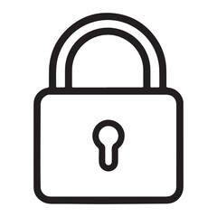 Padlock Locked Symbol | Internet Security Vector Icon - EPS 10