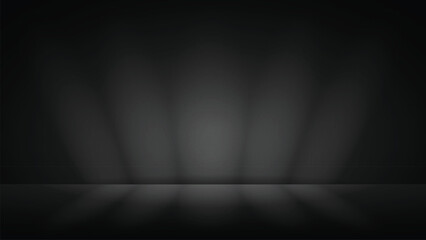Black background wall studio display presentation