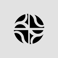 Treadmill Line Geometric Logo Design