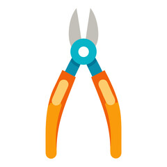 Colorful pliers tool illustration