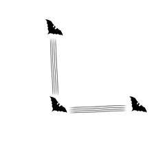 bat corner border frame
