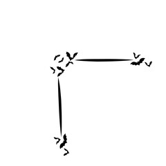 bat corner border frame