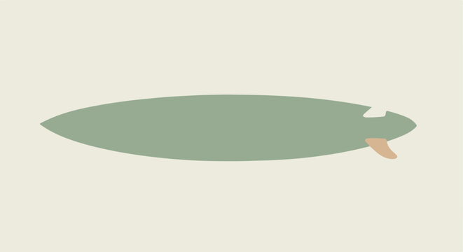 Graphic surfboard design, minimal art style. For website, banner, or poster