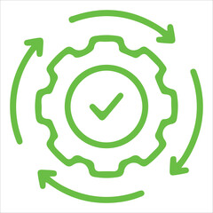 Professional Consistency Icon | Symbol of Process and Stability