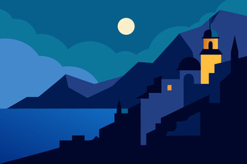 night city vector illustration