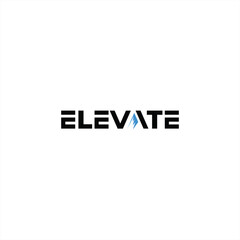 elevate logo design, business consulting vector icon template