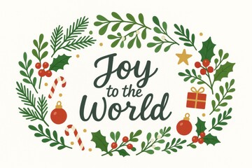 Festive wreath design celebrating the holiday spirit showcasing joyful elements of Christmas
