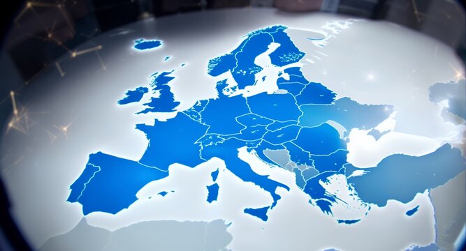 Continental Map Global Business International Network