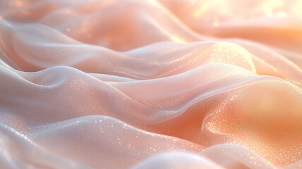 Obraz premium An ethereal and dreamy background with sparkling light. A creative digital art piece with a mix of transparent and solid forms.