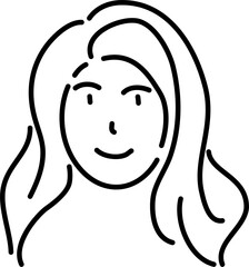 Outline Person Avatar Character Vector Cartoon 
