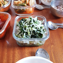 A curated collection of savory and wholesome Korean side dishes (banchan) for a delicious meal.