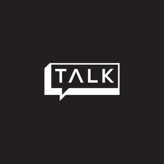 talk logo design, business consulting vector icon