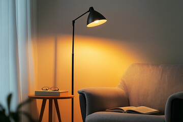 lamp on the table
