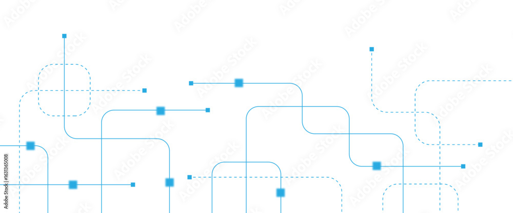 Poster abstract futuristic technology background. technology background with crossed lines and dots.