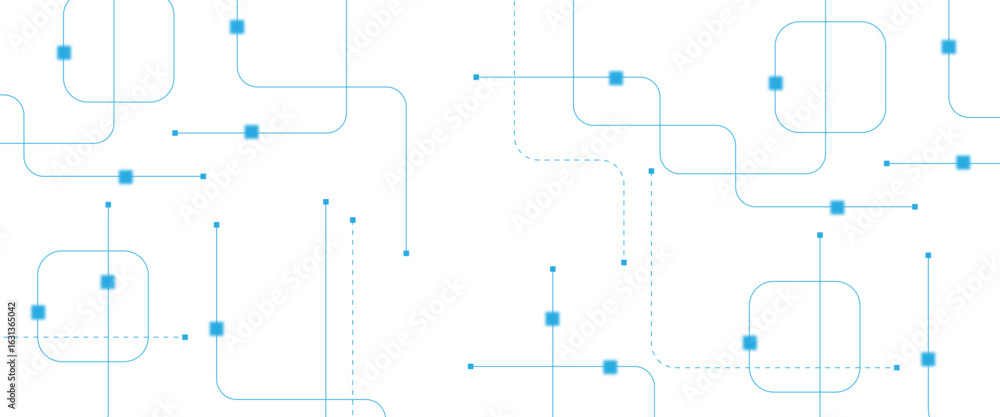 Poster abstract futuristic technology background. technology background with crossed lines and dots.