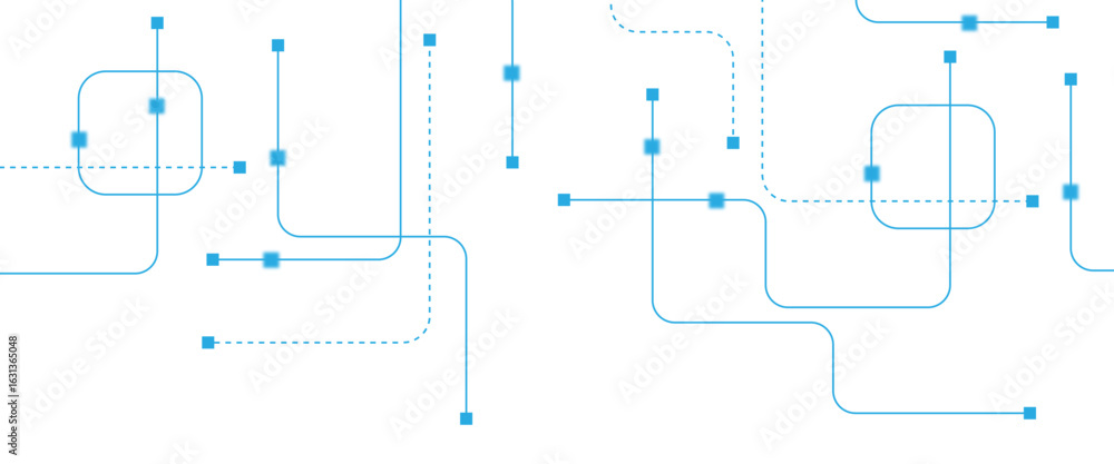 Poster abstract futuristic technology background. technology background with crossed lines and dots.