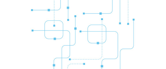 Abstract futuristic technology background. Technology background with crossed lines and dots.