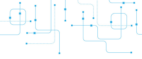 Abstract futuristic technology background. Technology background with crossed lines and dots.