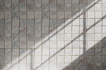 Shadow Texture on Concrete Wall with Sunlight. Minimal Abstract Background. 3d rendering.