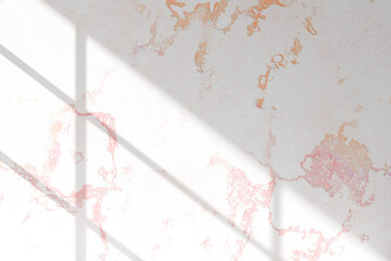 Shadow Texture on Concrete Wall with Sunlight. Minimal Abstract Background. 3d rendering.