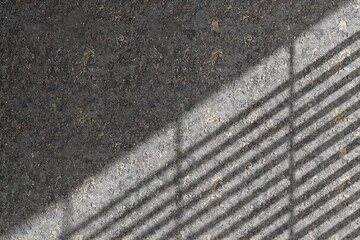 Shadow Texture on Concrete Wall with Sunlight. Minimal Abstract Background. 3d rendering.