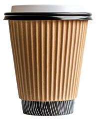Coffee cup isolated on white background transparent PNG clipart.