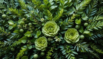 Green leaves background