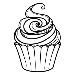 cupcake vector illustration