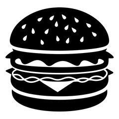 big hamburger vector illustration