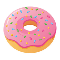 donut isolated on white background
