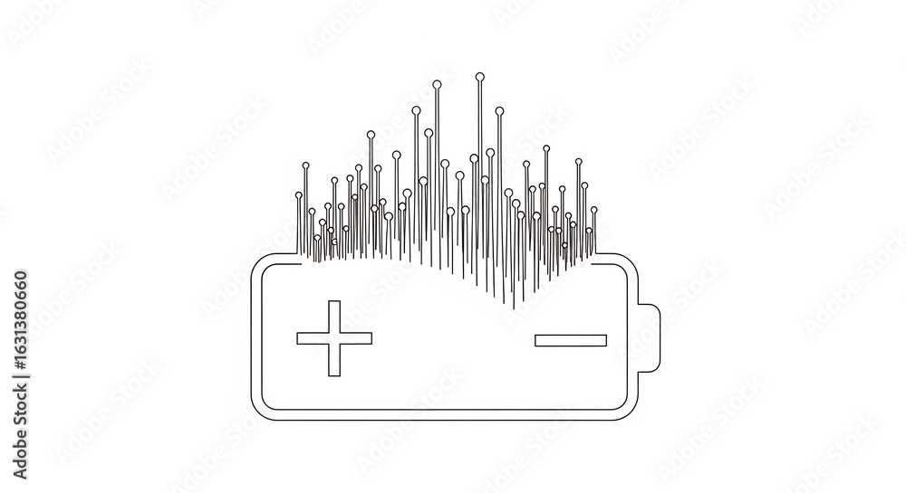Poster abstract circuit board with digital connections and data points