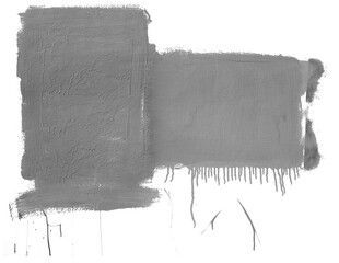 Realistic painted concrete wall patch for text transparent background PNG