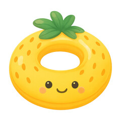 Fototapeta premium PNG Cute inflatable pineapple float
