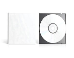 Blank CD case and disc