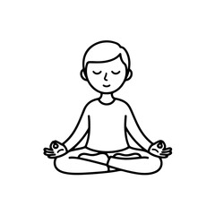 Person Sitting in Meditation Pose