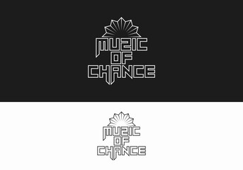 Music of Chance Logo - Monochrome Emblem