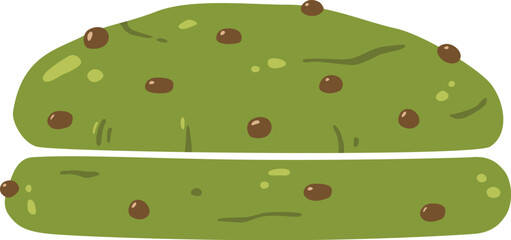 Matcha Cookies Vector Illustration