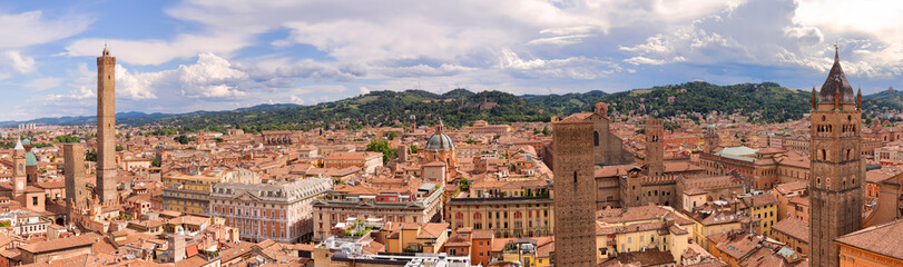 Panoramic view of Bologna - Italy