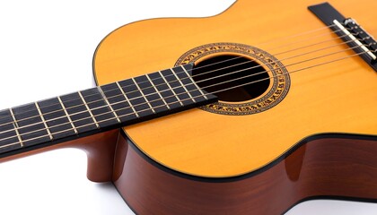 Fototapeta premium Classic acoustic guitar close-up